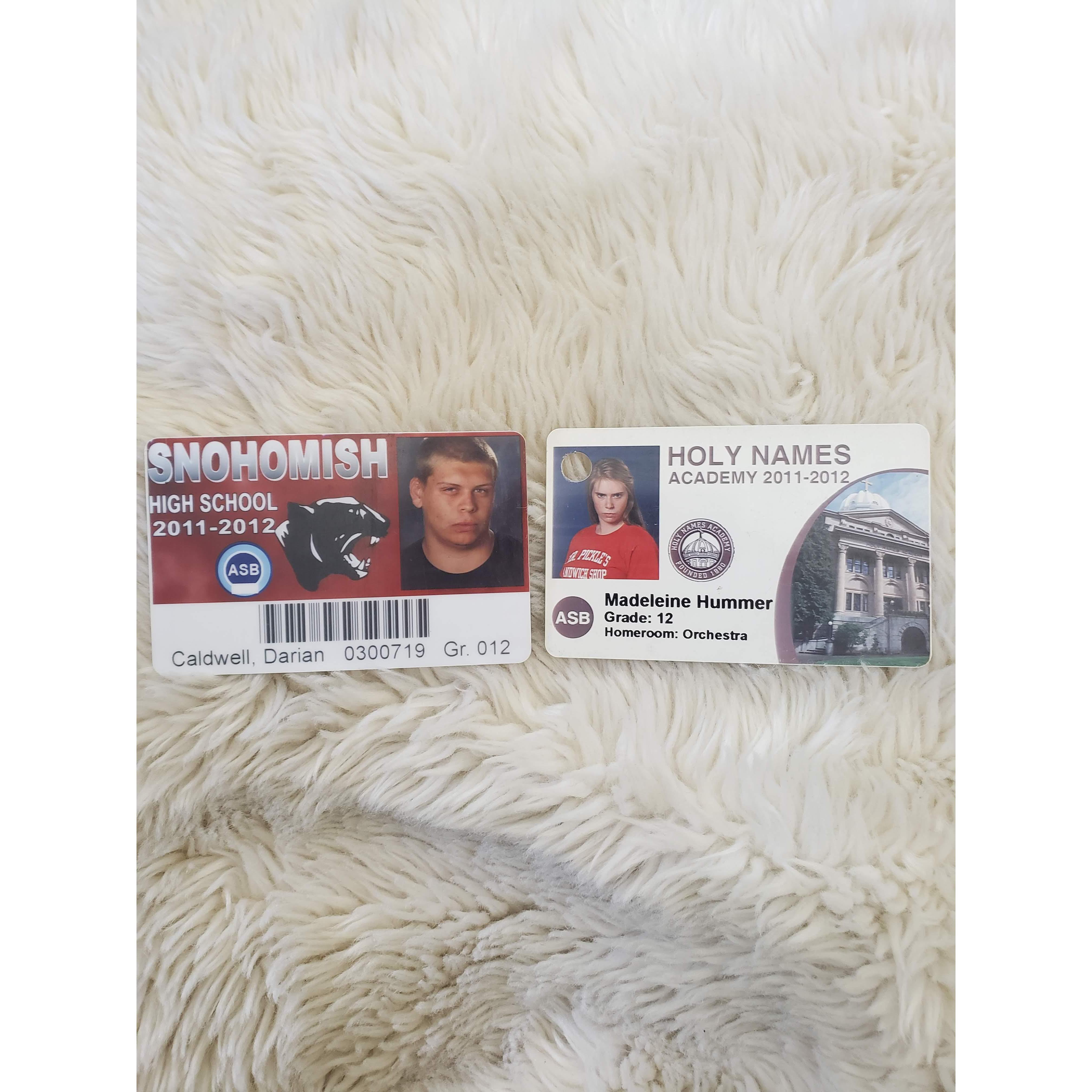 Love at first look. Maddy and Darian did the same Zoolander pose for their senior year high school ASB cards, three years before they met each other.