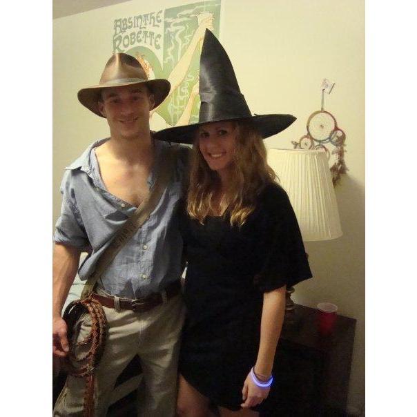 Indiana Jones and a witch.