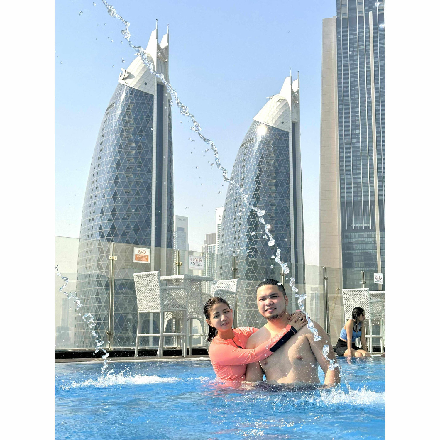 Soaking up the sun, the skyline, and the sweetest company. 🏙️