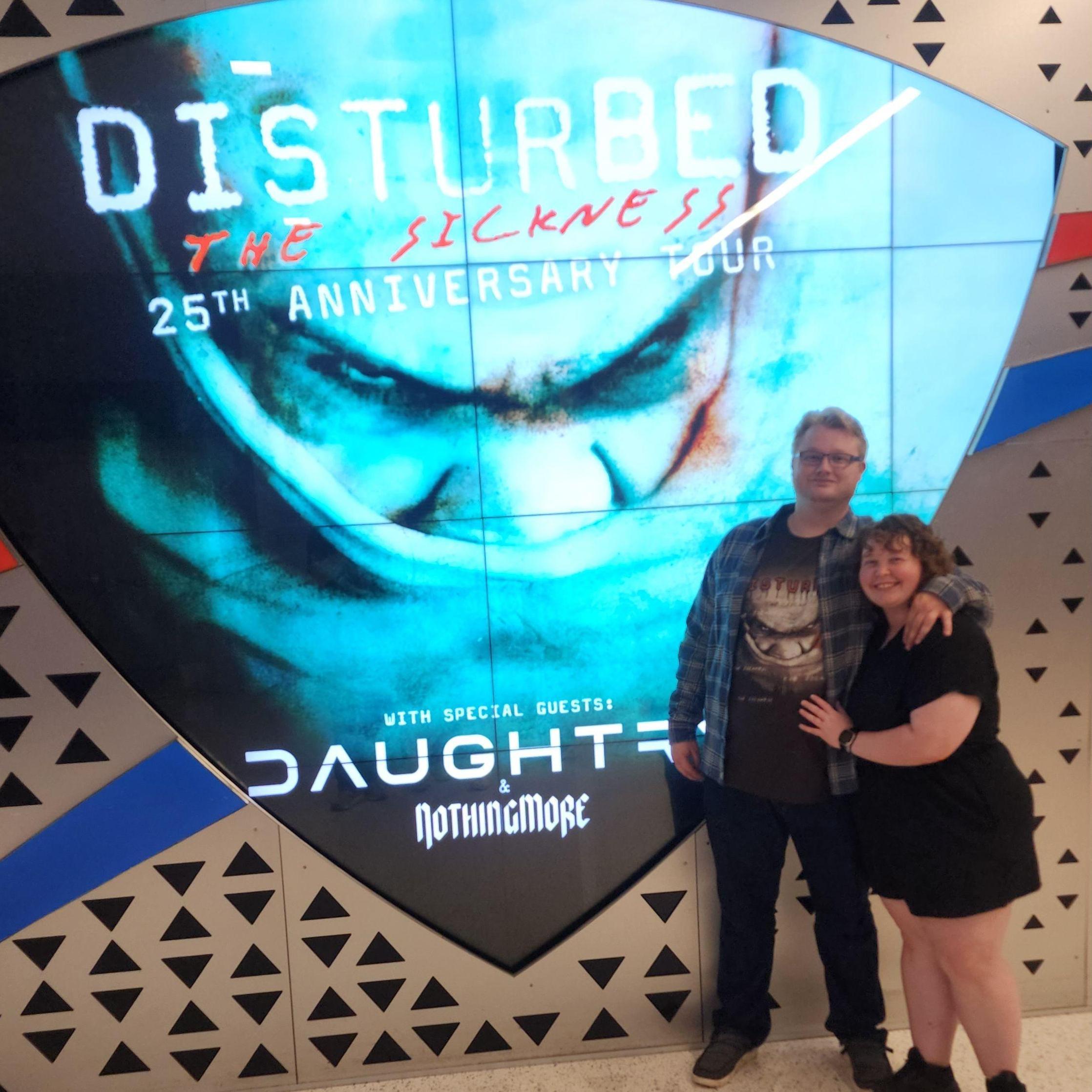 The Disturbed concert we went to for Derrick's birthday!