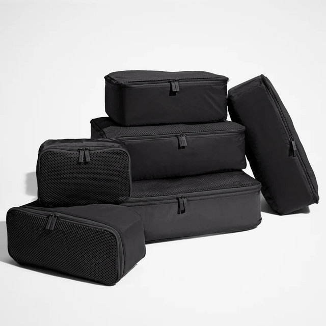 Insider Packing Cubes (Set of 6) in Jet Black