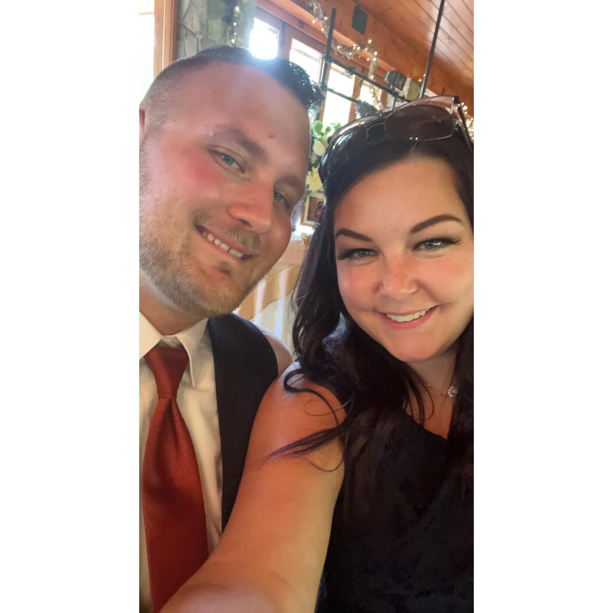 Joining him for his best friend's wedding where he was the best man!