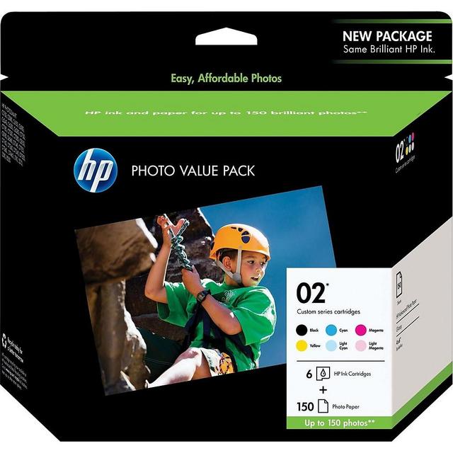 HP Custom 02 Value Black/Color Cartridges, 6/Pack (Q7964AN#140)