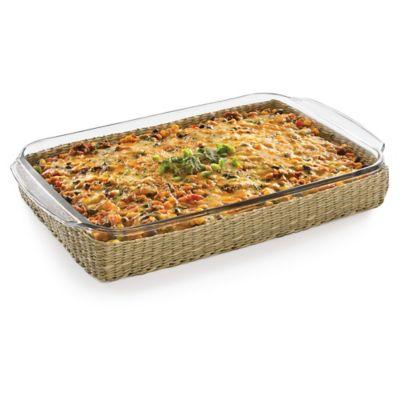 Libbey® Glass Baker's Basic 9-Inch x 13-Inch Baking Dish with Basket