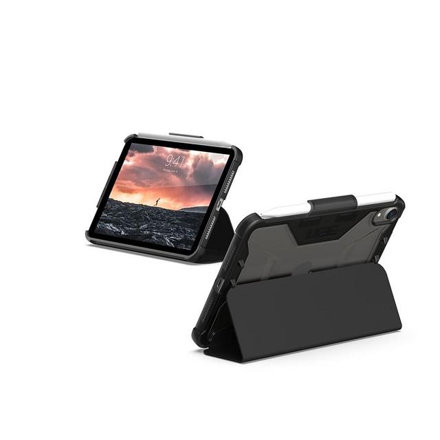URBAN ARMOR GEAR UAG Designed for iPad mini A17 Pro Case (7th Gen, 2024) A2993 A2995 A2996 8.3" Plyo, Rugged Translucent Multi-Angle Viewing Folio Stand with Pencil Holder Protective Cover, Ice