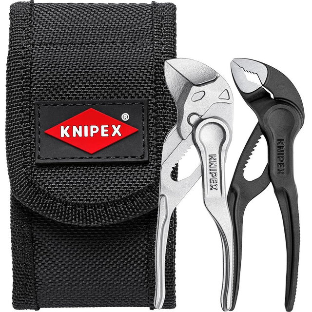 Knipex - 2 Pc Mini Pliers XS Set in Belt Pouch (002072V04XS)