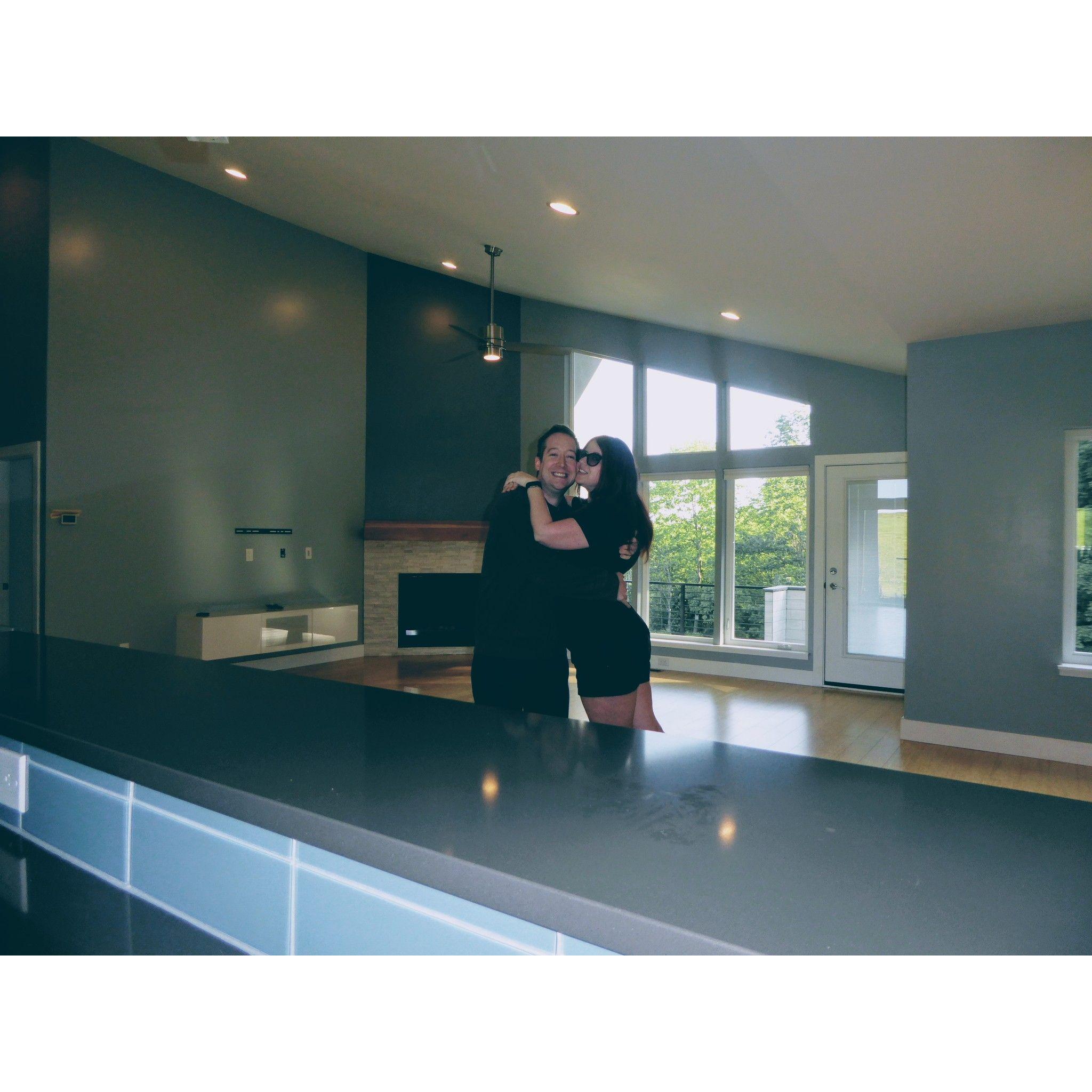 Closing day on Andy and Ally's current house (2019)