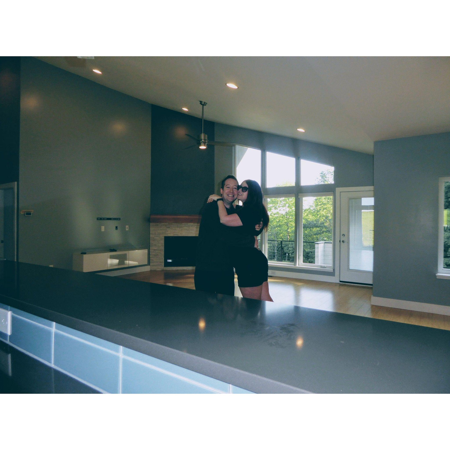 Closing day on Andy and Ally's current house (2019)
