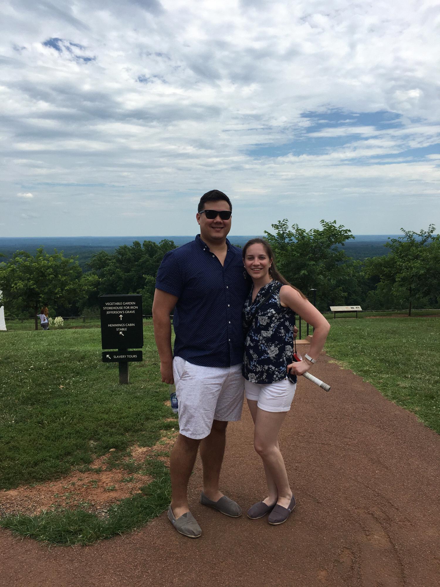 Our first trip together - Charlottesville!