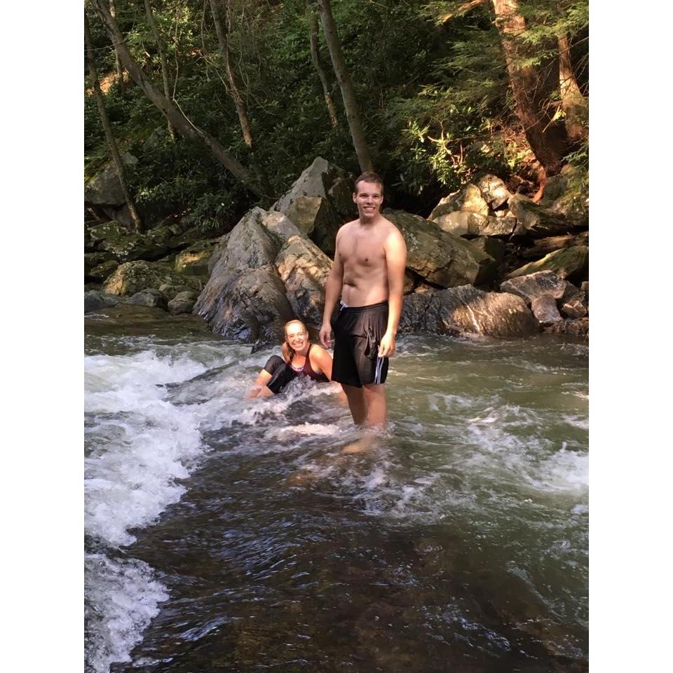 Fun day swimming with friends