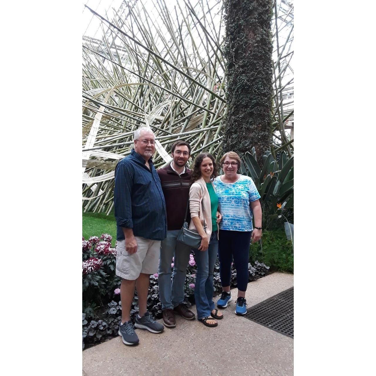 Longwood Gardens with Scott's parents.