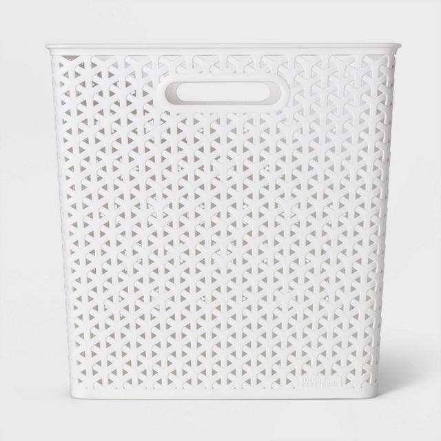 Y-Weave Cube Storage Basket White 13" - Room Essentials™