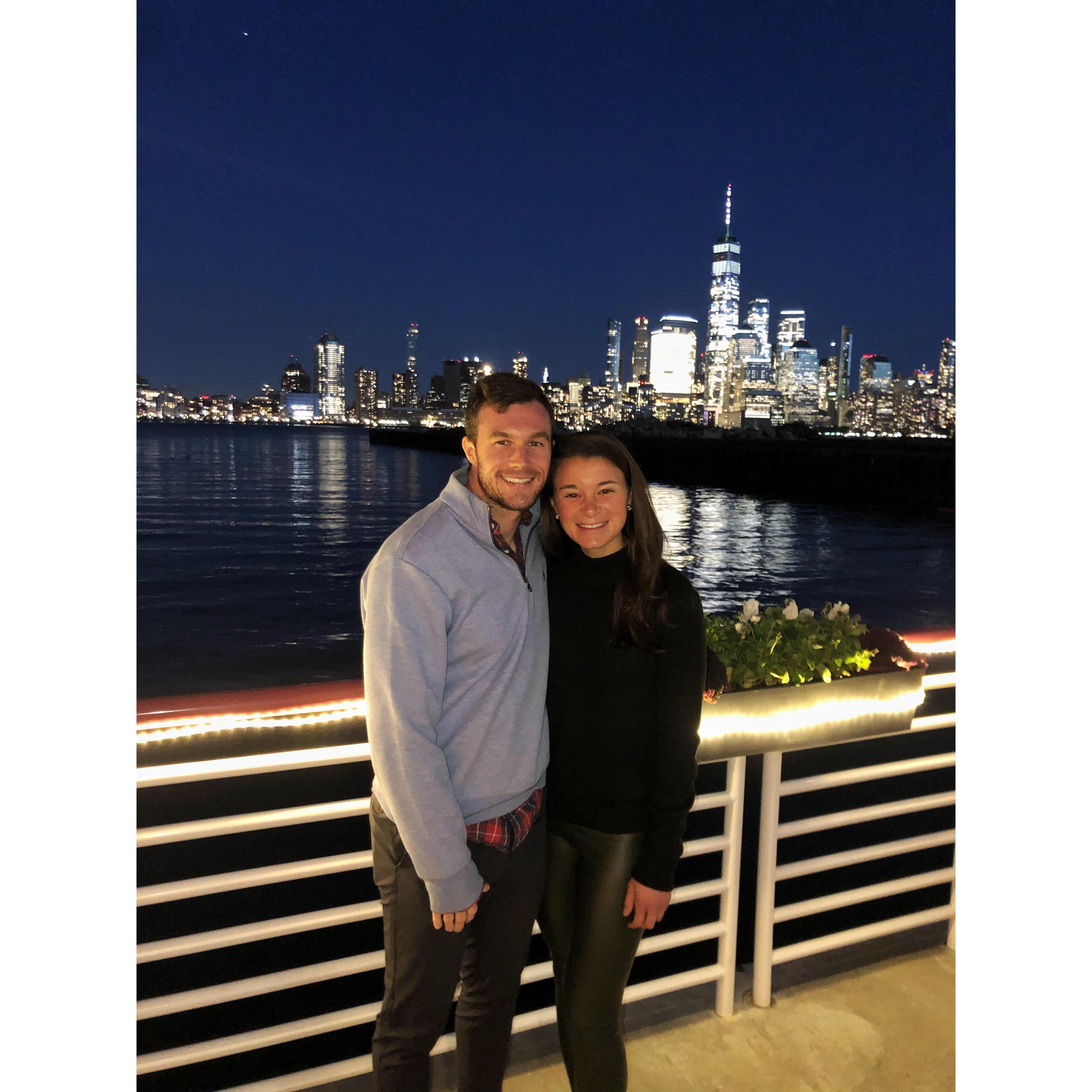 First dinner at what we now get to call our wedding venue!