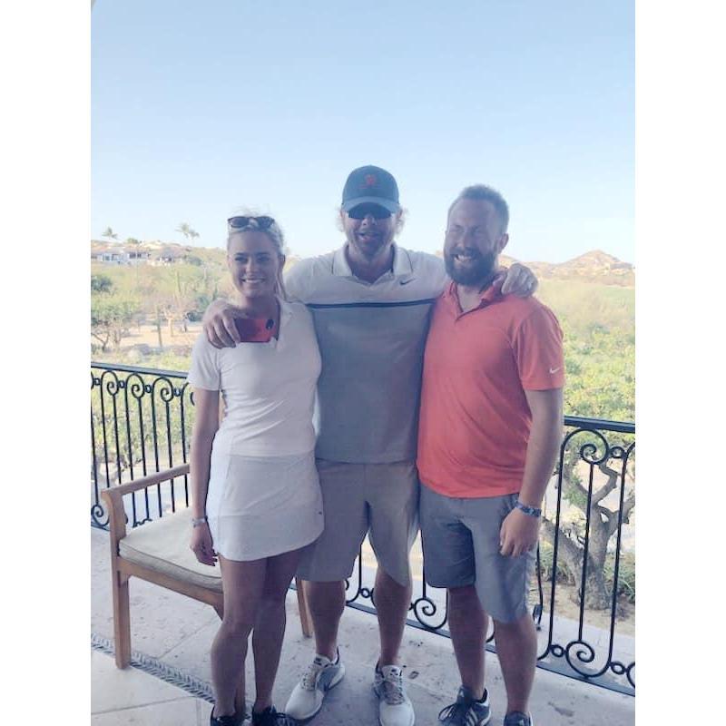 When we met Toby Keith on Mother's Day while in Cabo golfing!