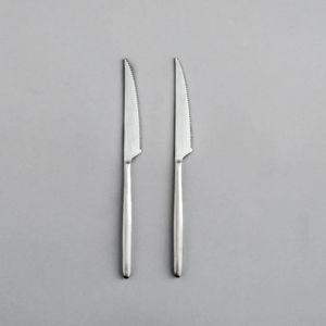 Ava Steak Knife (2 Pieces), Matte Silver