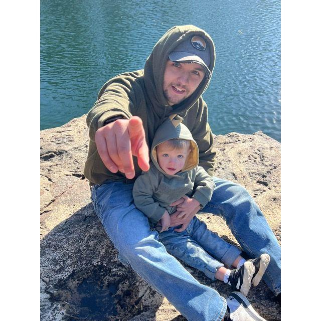 Blake and William at the quarry in Morton, MN November 2022