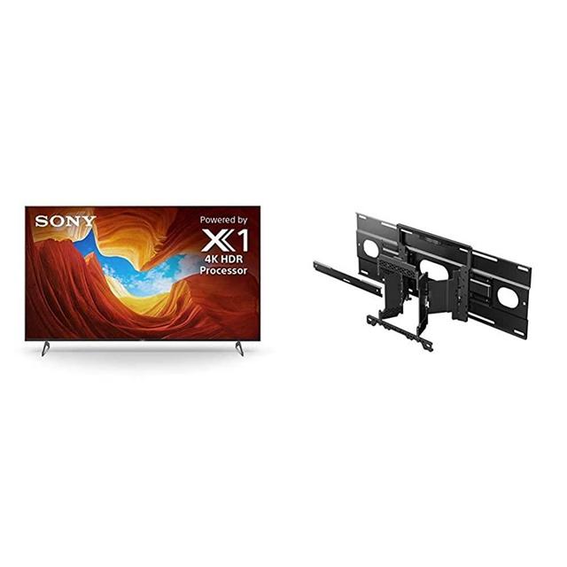 Sony X900H 75 Inch TV: 4K Ultra HD Smart LED TV with HDR and Alexa Compatibility - 2020 Model with SU-WL855 Ultra Slim Wall-Mount Bracket