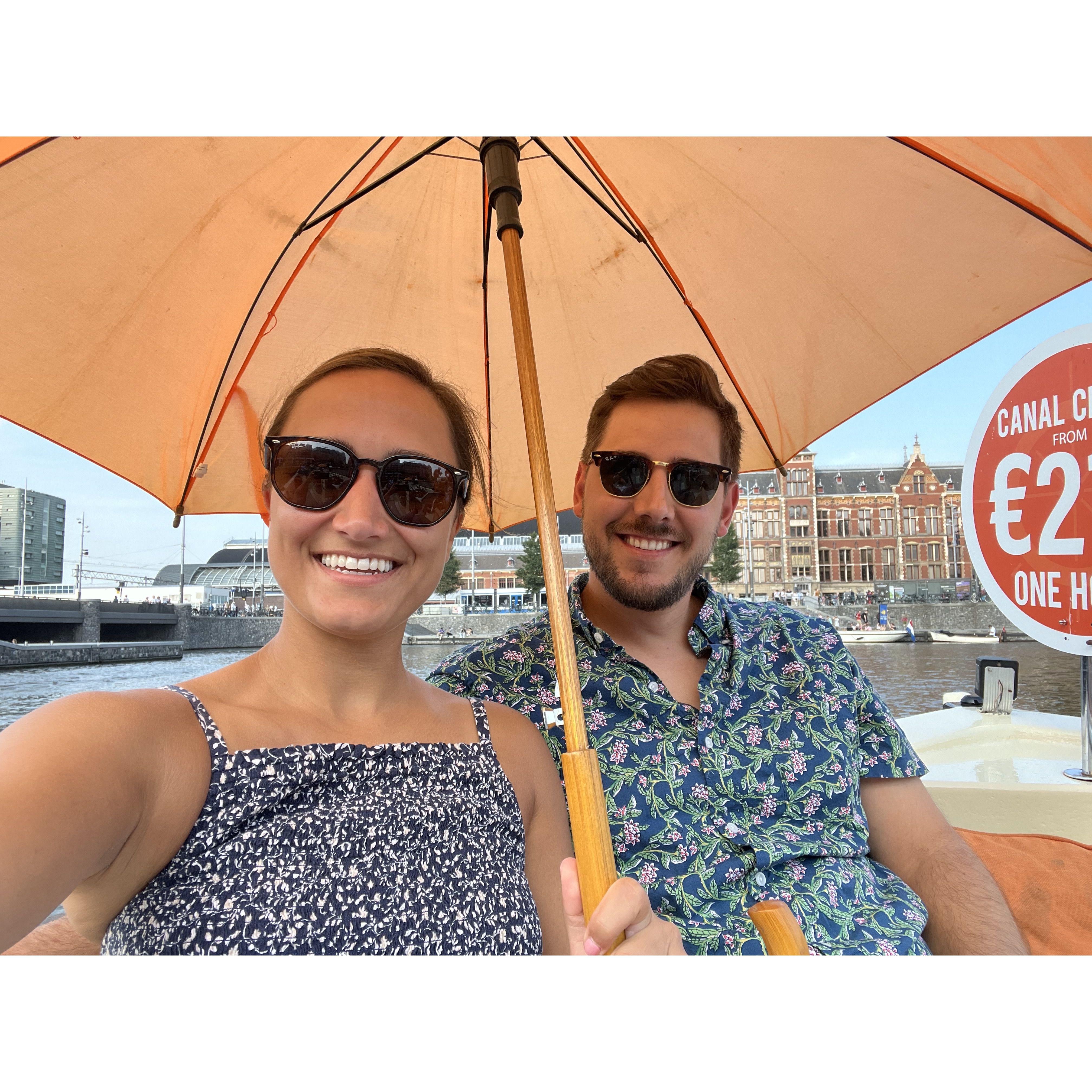 Another canal ride in Amsterdam