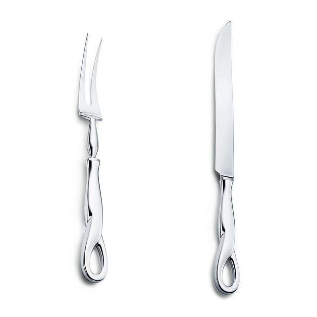 Tiffany Sterling SIlver Elsa Peretti® Padova™ Carving Knife and Fork Set