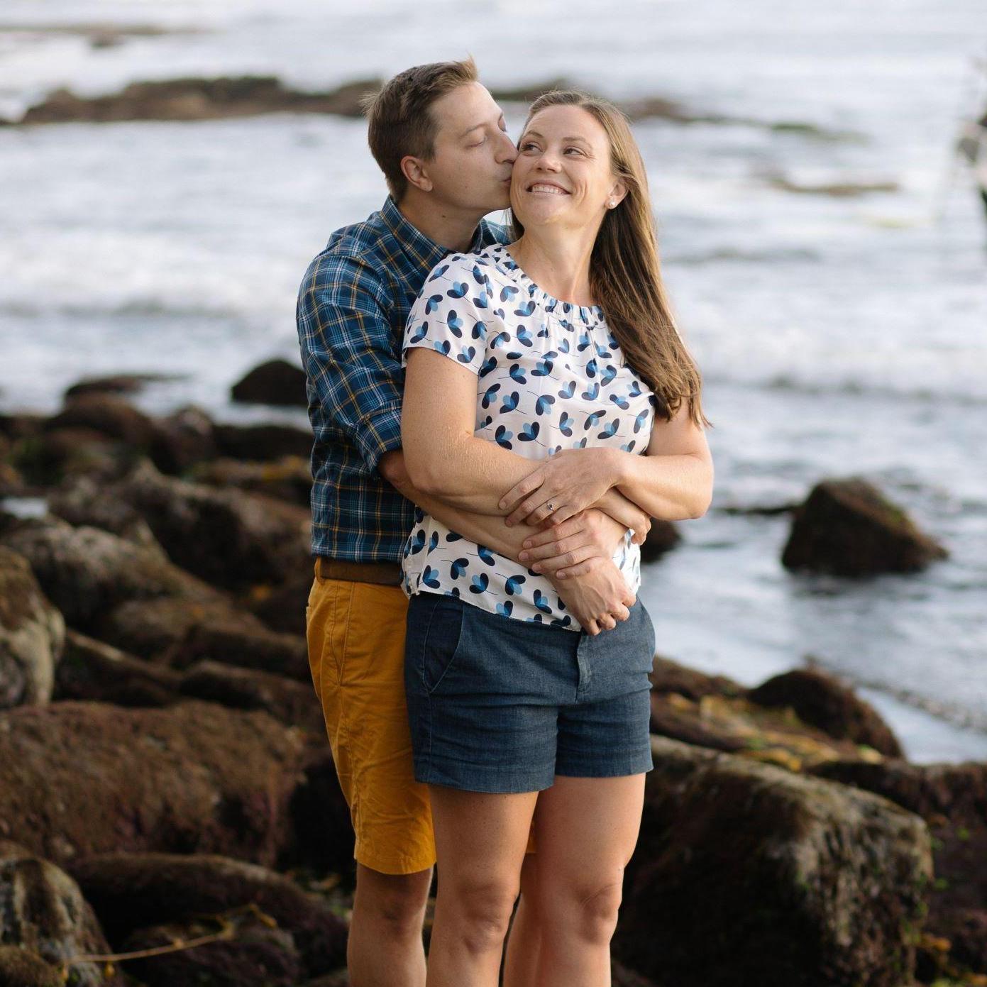 Our engagement photos at Sunset Cliffs with Heidi-O-Photo