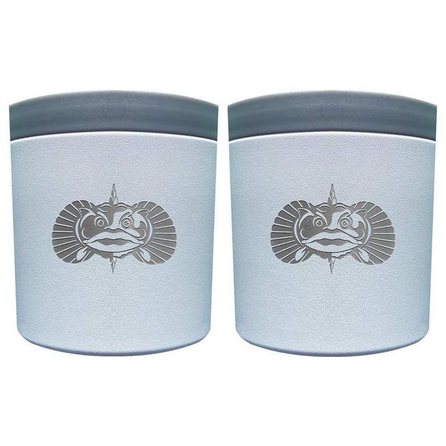 Toadfish Anchor Non-tipping Universal Cup Holder-WHITE 2-Pack