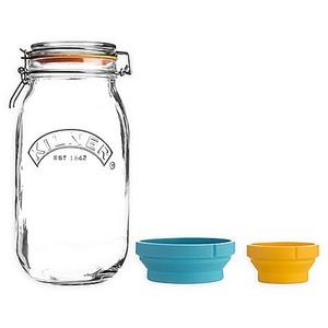 Kilner® 102 oz. Measure and Store 3-Piece Clip Top Jar Set
