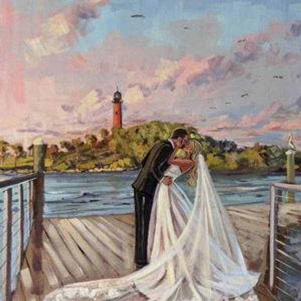 Live Wedding Painting!