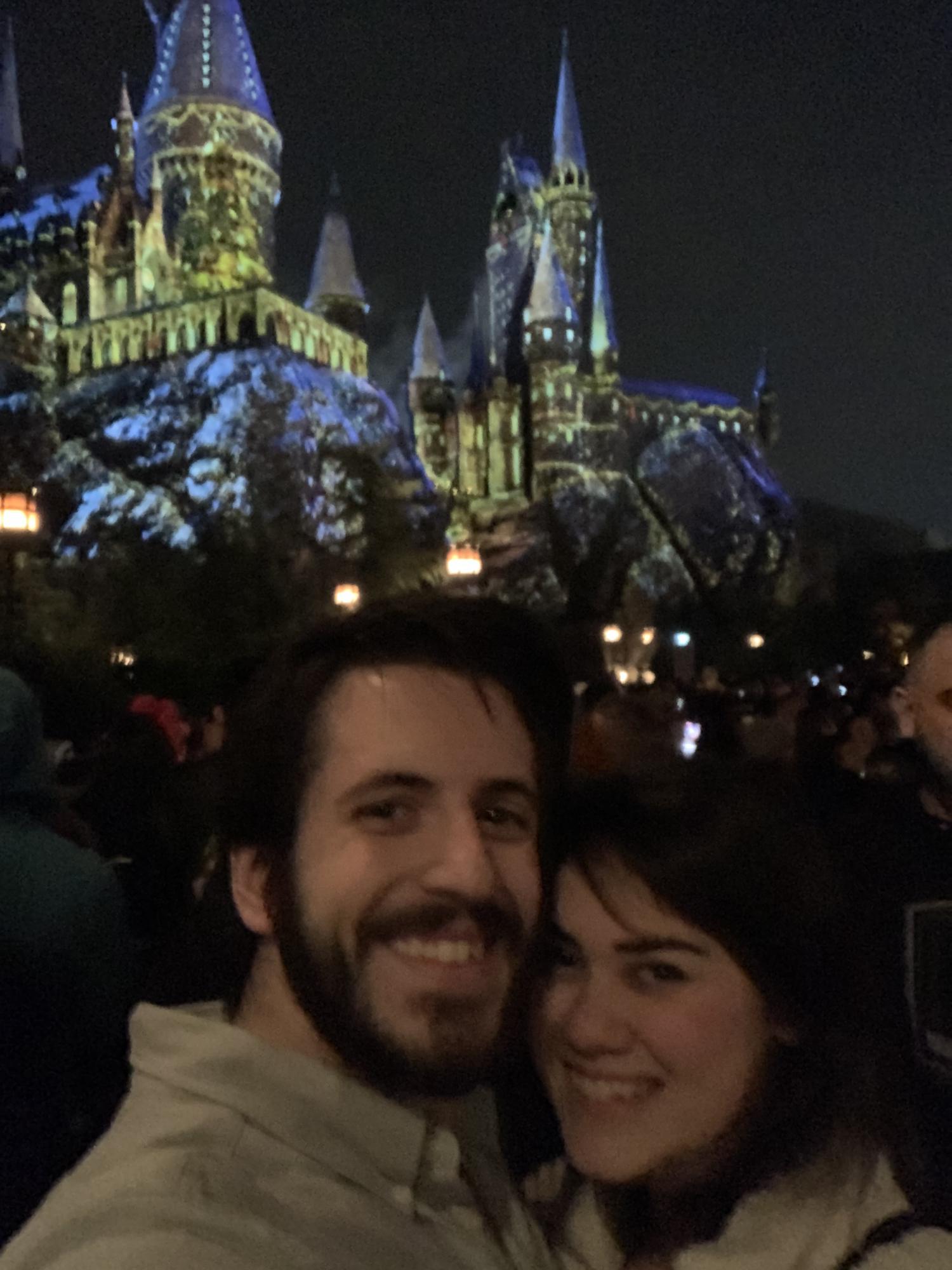 Hogwarts Light Show at The Wizarding World of Harry Potter