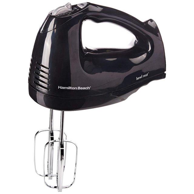 Hamilton Beach 6-Speed Hand Mixer with Snap-On Case, Black, Model 62683