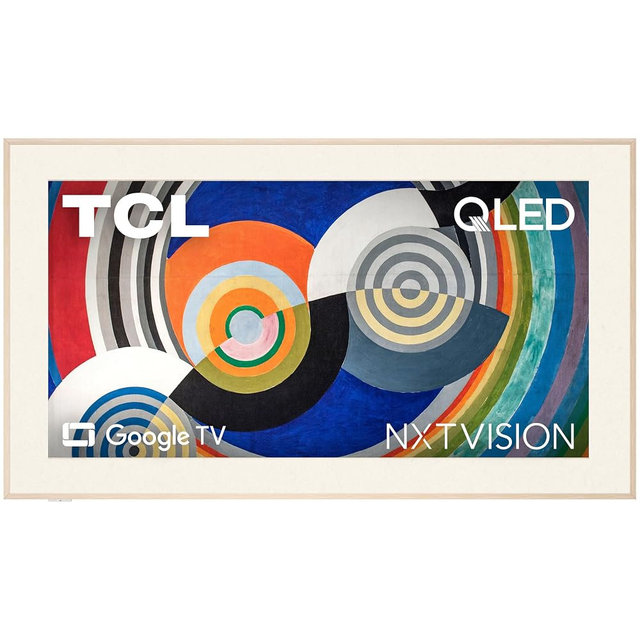 TCL 75 Inch Class NXTVISION Series Picture Frame Canvas Art TV | 75A300W, Latest Model | QLED 4K HDR Smart Google TV | 120HZ Dolby Atmos Audio | Alexa Google Apple Streaming Television | Easy Install
