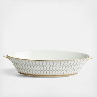 Renaissance Grey Open Oval Vegetable Dish