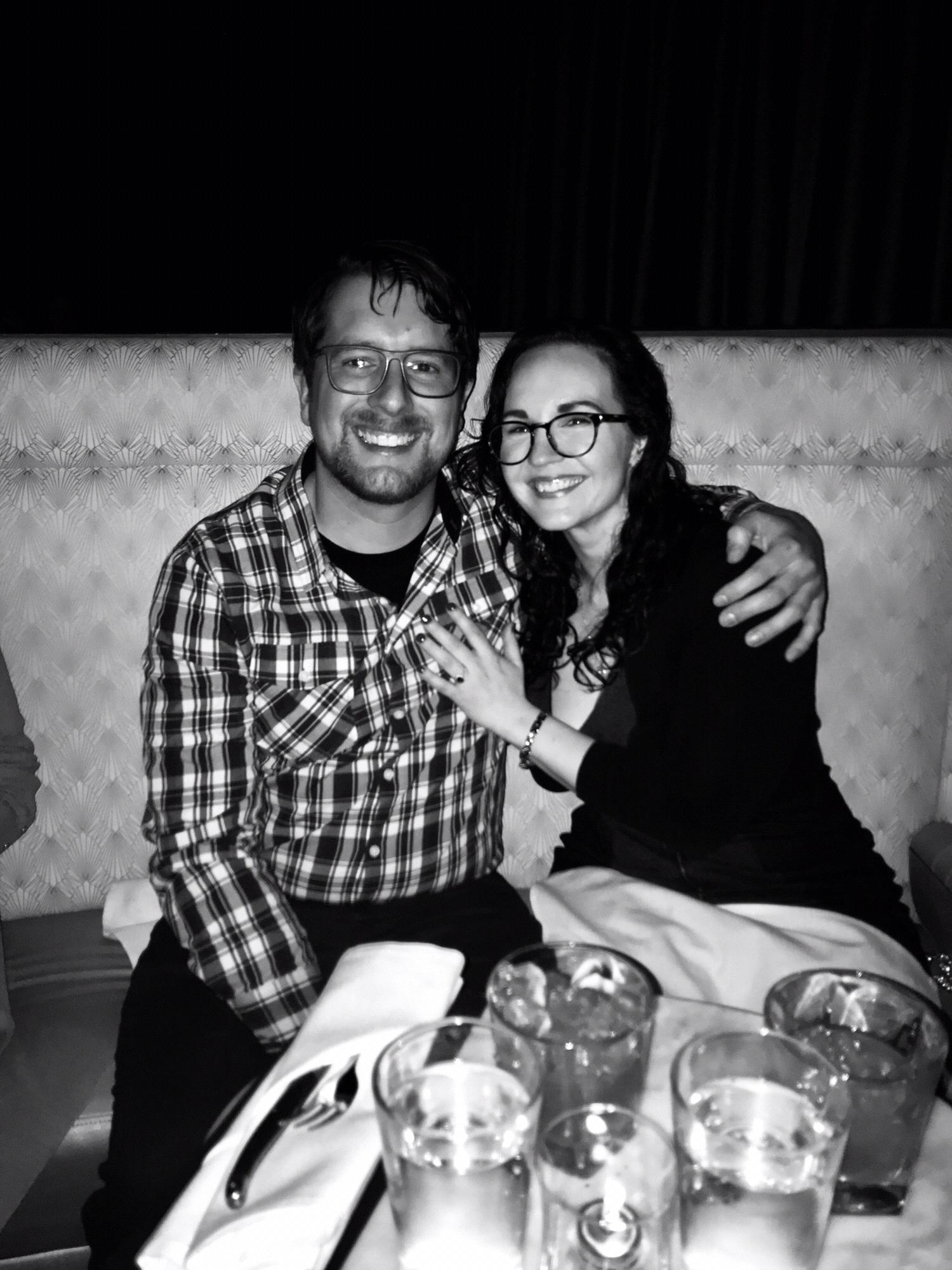 The night of our engagement!