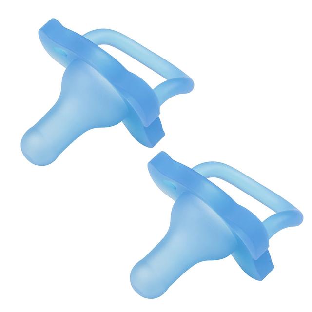 Dr. Brown’s HappyPaci Silicone Newborn Pacifier for Breastfeeding Baby - Blue - 2pk - 0-6m