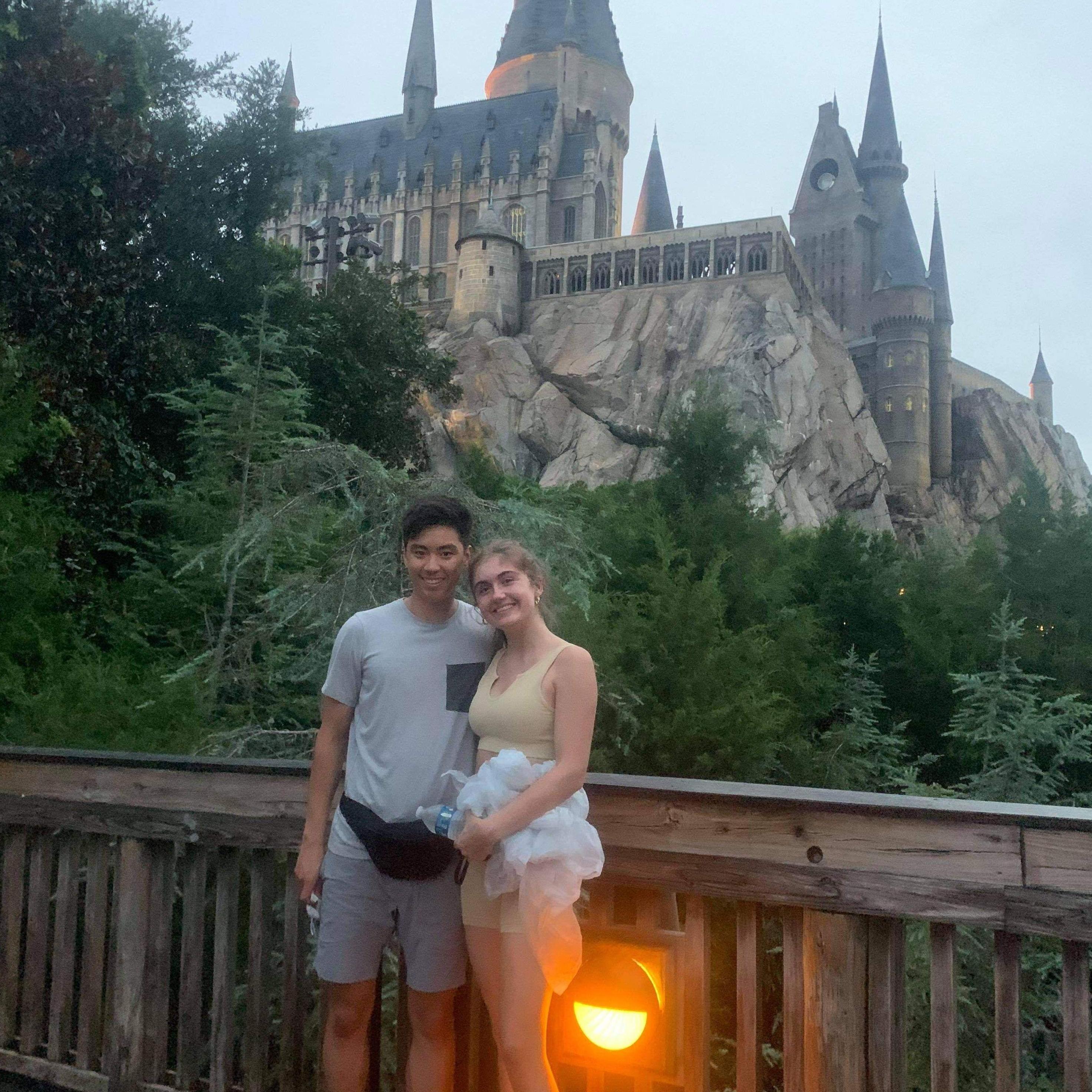 Our first trip to a theme park together