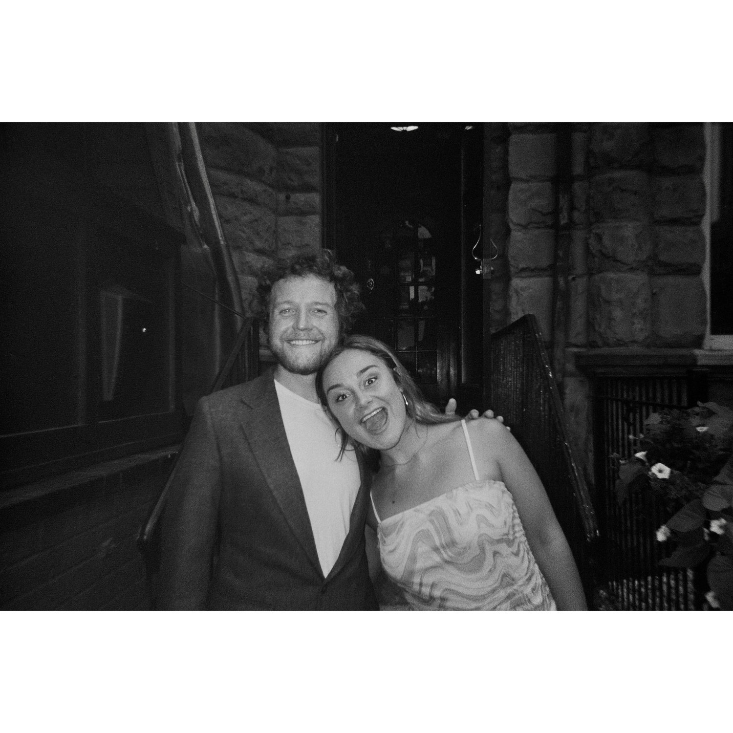 Bob, Joe's Step Dad, snapped a film photo of us at Joe and Sam's Wedding in Chicago