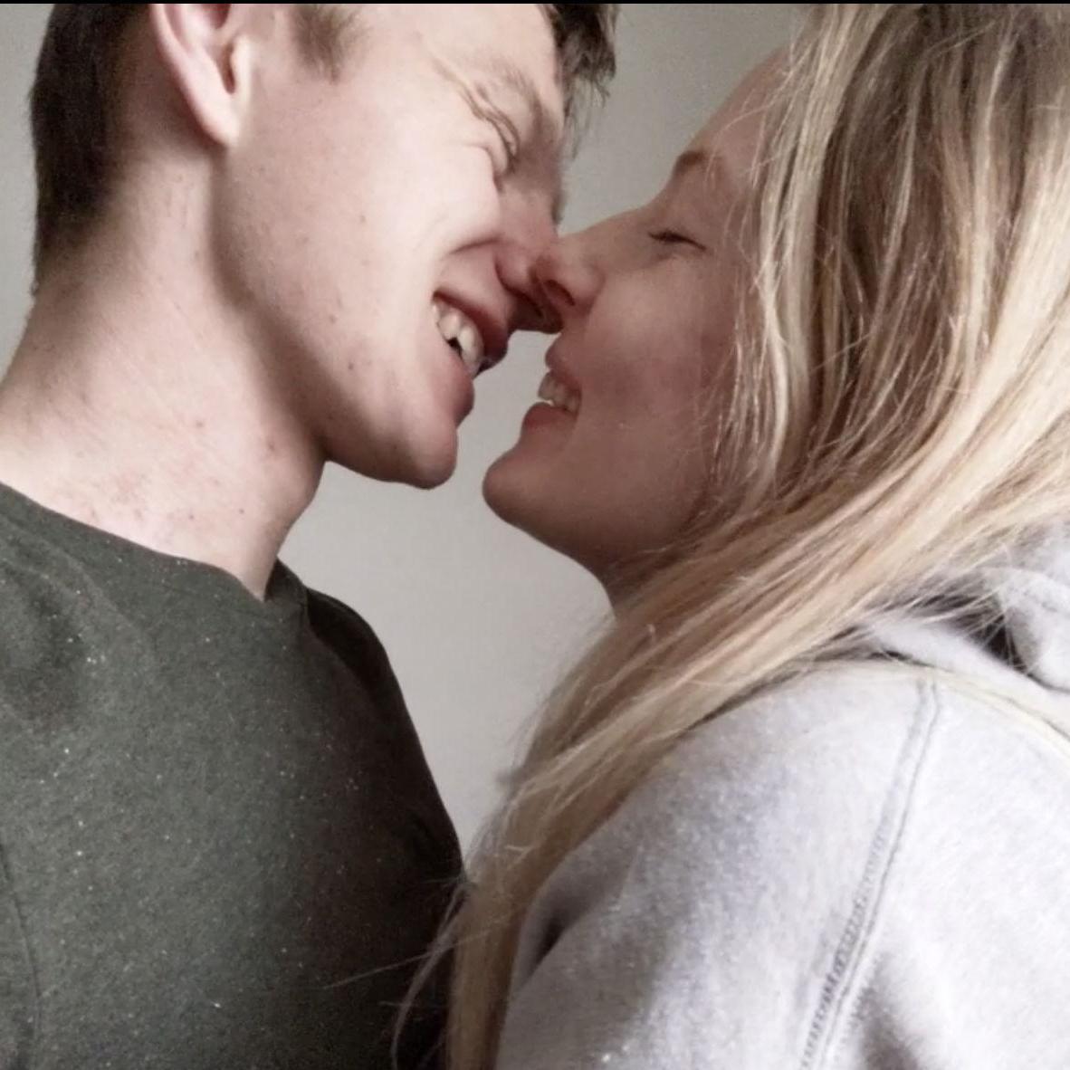 Finally seeing each other after months apart.