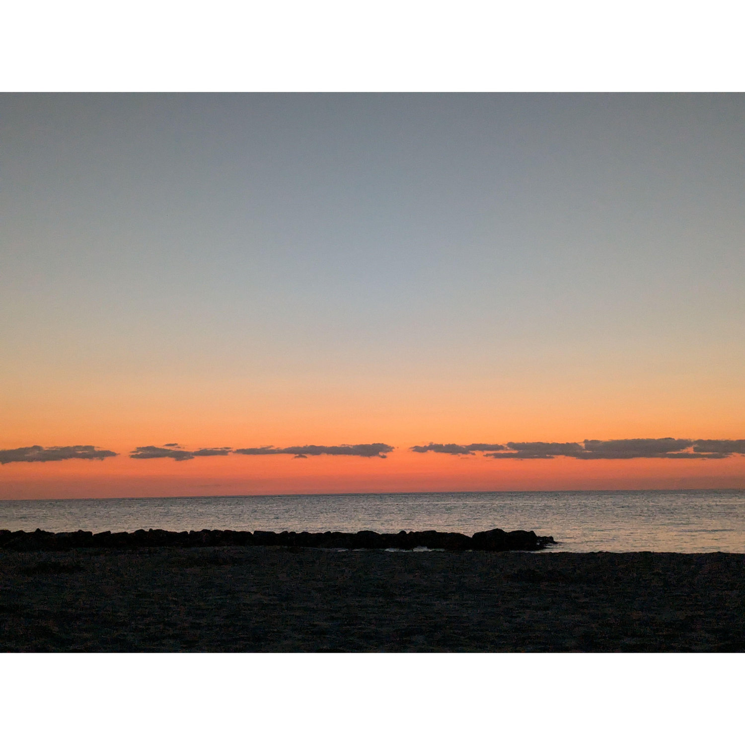 Photo I took of the horizon before Steve proprosed