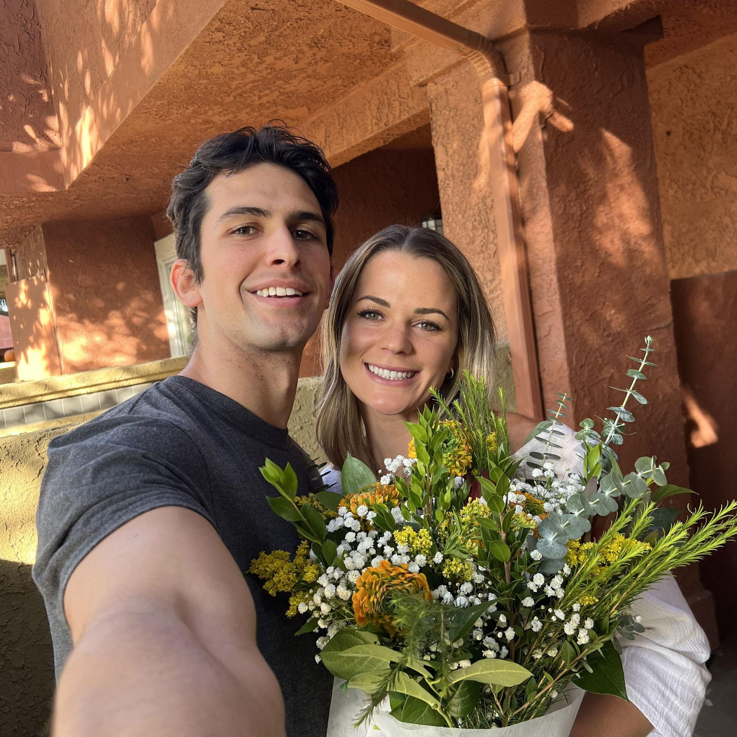 Selfie the day we became officially boyfriend and girlfriend.