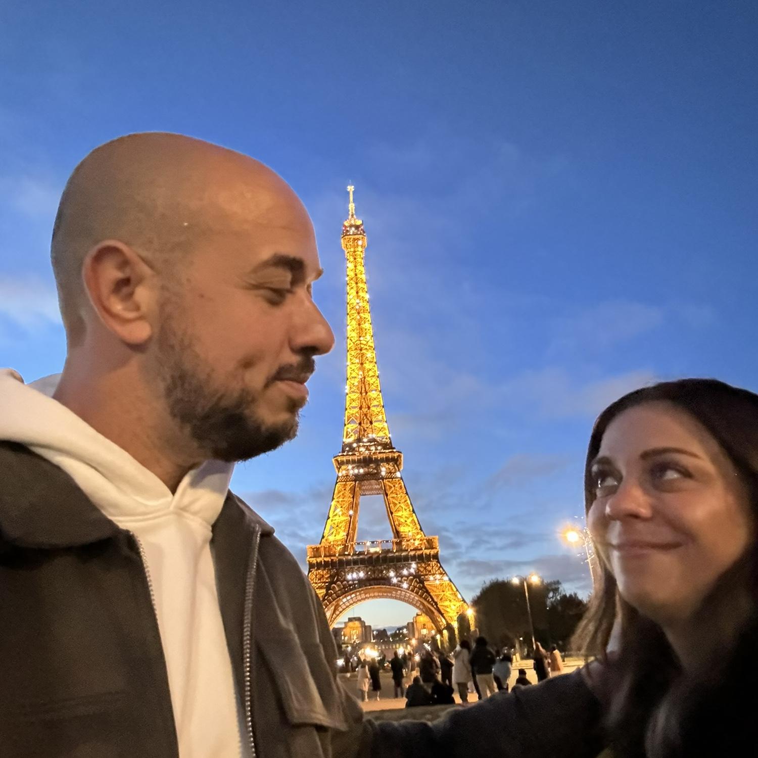 Pregaming under the Eiffel is a 10/10 experience