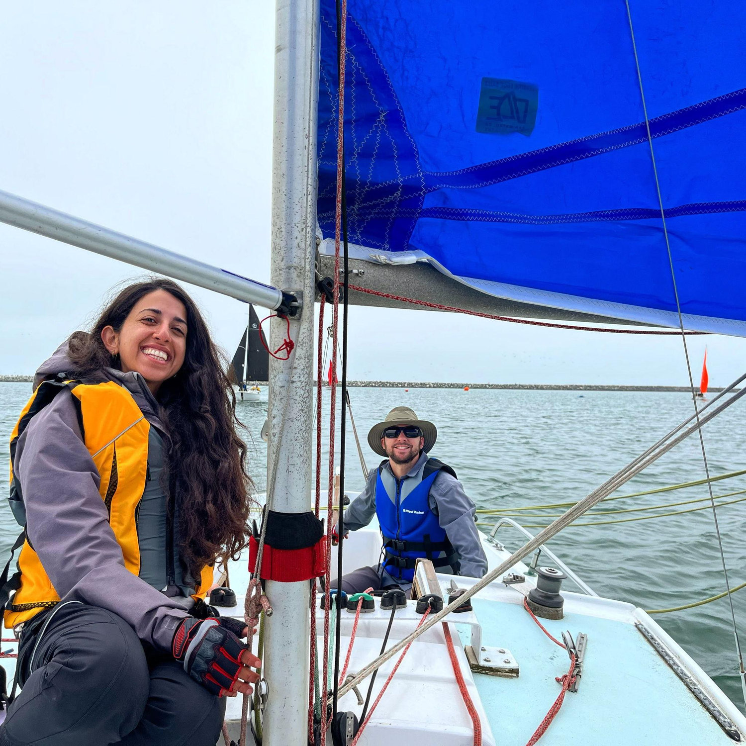 Sailing in Half Moon Bay