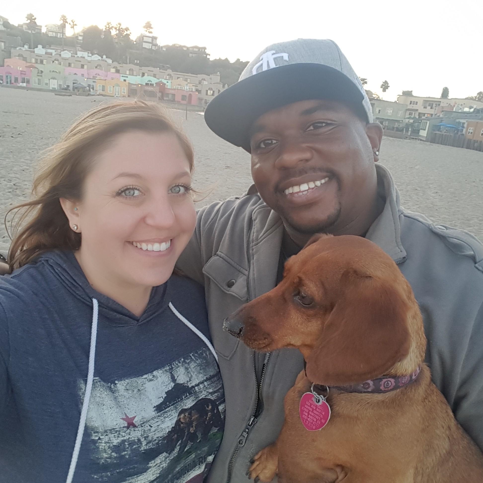 Capitola sunset with Eva 2016