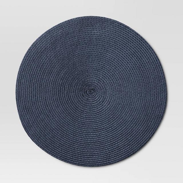 Polyround Charger Placemat Dark Blue - Threshold™