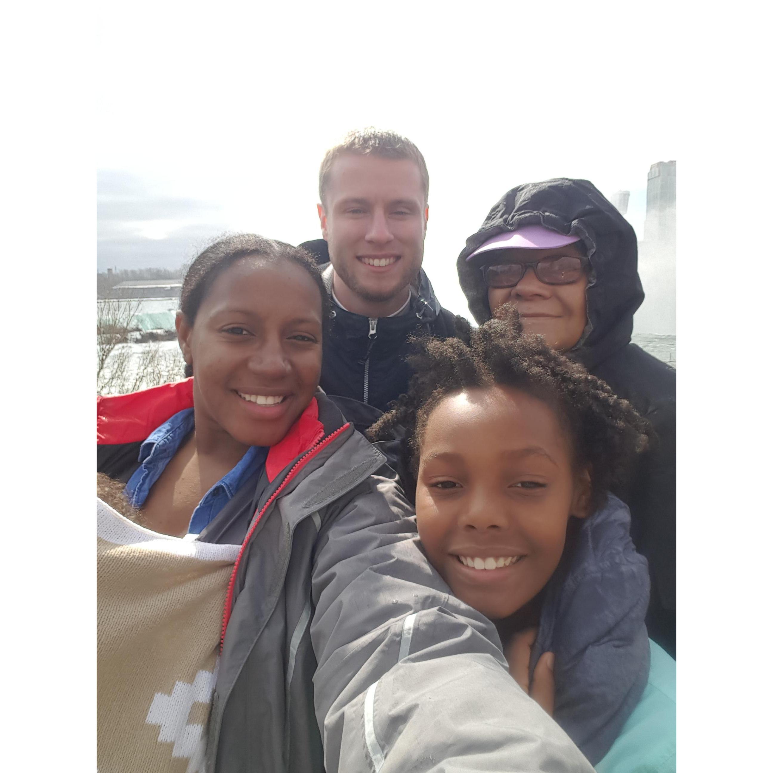 Ian's birthday trip with family in Niagara Falls