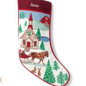 Needlepoint Personalized Christmas Stocking