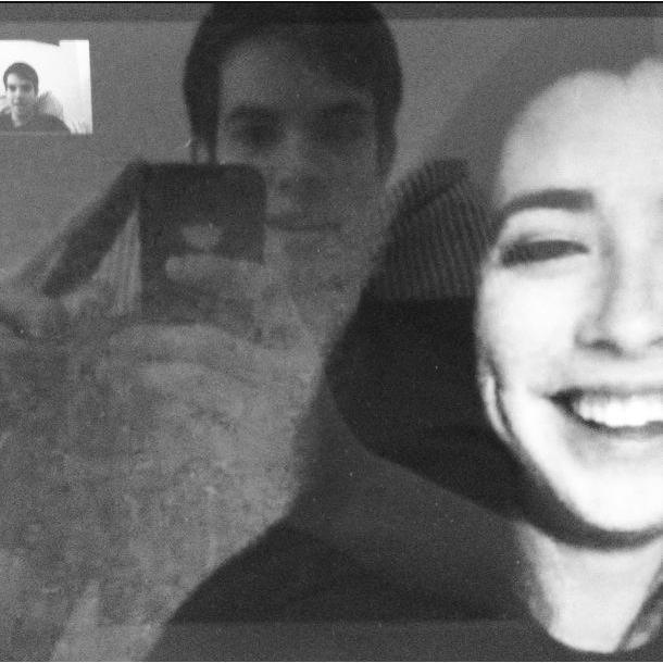 One of many Skype dates...