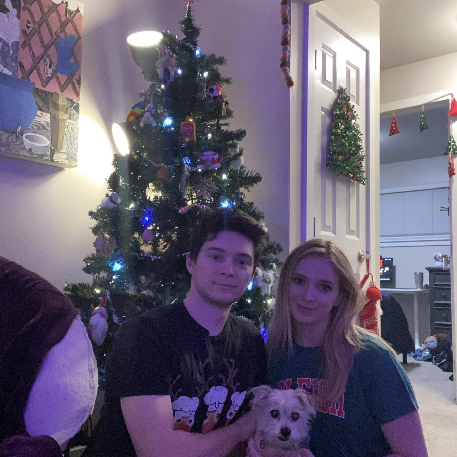 Our first Christmas living together.