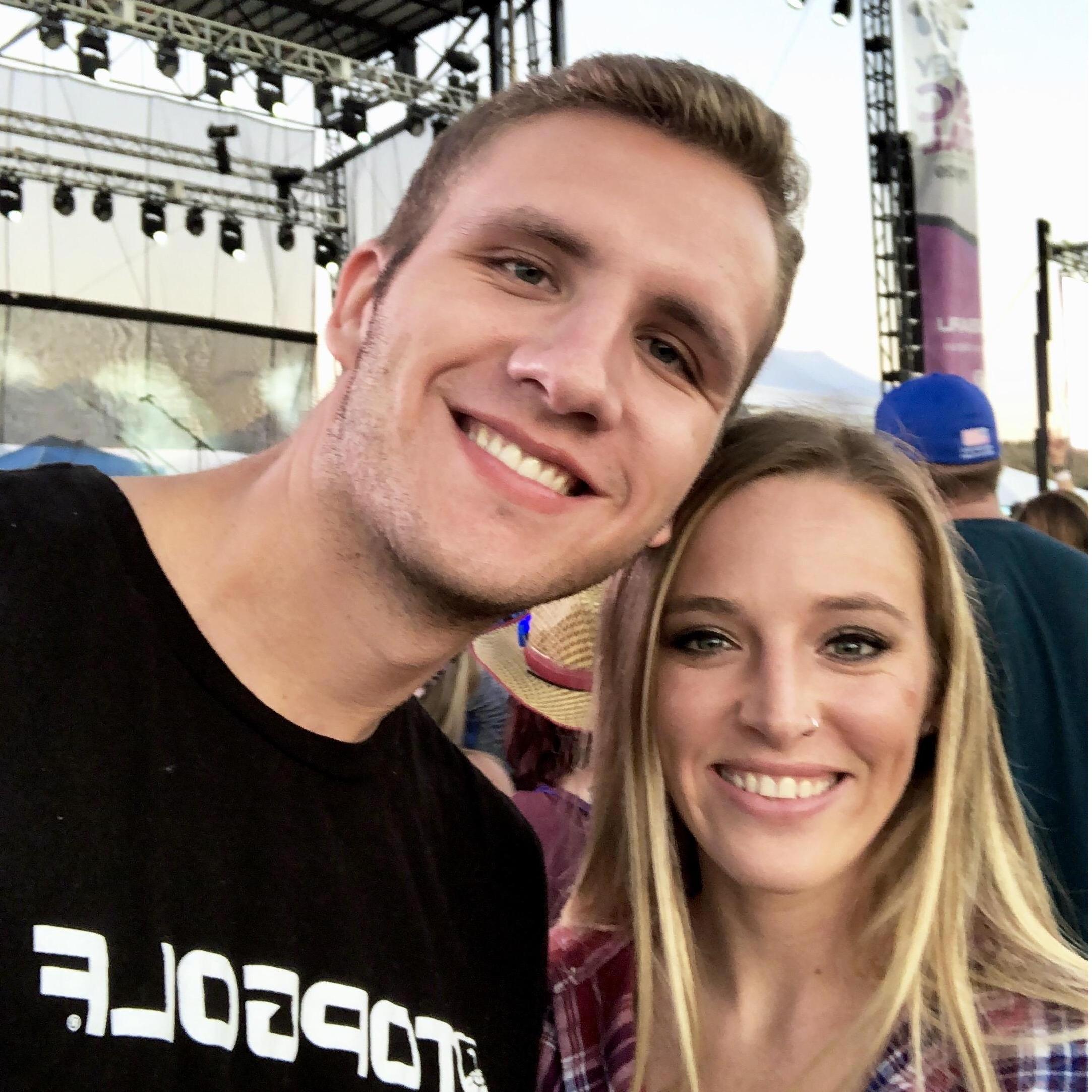 Waiting for Switchfoot at the Oro Valley Country Music Festival.