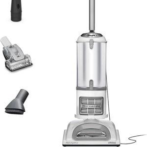 White Shark | Upright Vacuum Cleaner | Navigator Lift-Away | Swivel Steering | HEPA Filter | Vacuum for Pet Hair | Crevice Tool & Dusting Brush Included | For Carpets & Hard Floors | White/Silver | NV356E