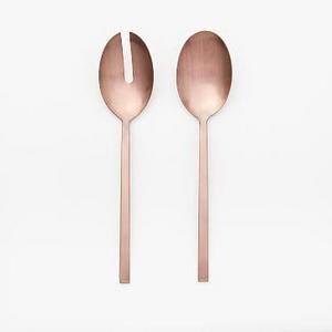 Rose Gold Salad Serving Spoons, Set of 2