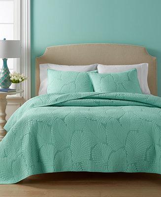 Cotton Atlantic Palm Quilt and Sham Collection, Created for Macy's